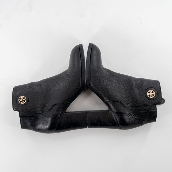 TORY BURCH Junction Leather Boots Black | 7.5 - Picture 6 of 14